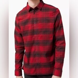 LULULEMON Men’s Masons Peak Flannel Long Sleeve - Medium. LIKE NEW CONDITION.
